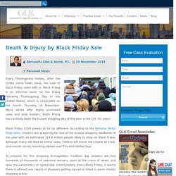 Death and Injury by Black Friday Sale