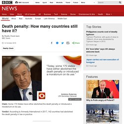 Death penalty: How many countries still have it?