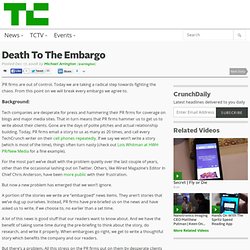 Death To The Embargo
