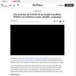Cases, deaths from six months of coronavirus in SC