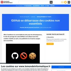 GitHub se débarrasse des cookies non essentiels