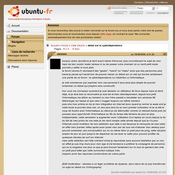 débat sur la cyberdépendance (Page 1) / Café Ubuntu