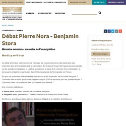 Débat Pierre Nora - Benjamin Stora