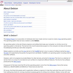 à propos de Debian