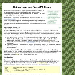 Debian Linux on a Tablet PC Howto - risujin.org