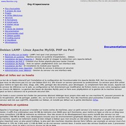 Debian LAMP - Serveur Linux Apache MySQL PHP ou Perl: install config