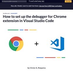 How to set up the debugger for Chrome extension in Visual Studio Code