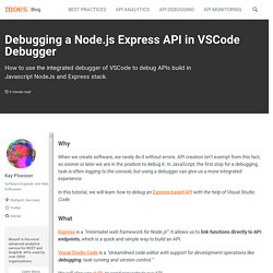 Debugging a Node.js Express API in VSCode Debugger