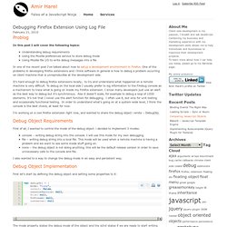 Debugging Firefox Extension Using Log File