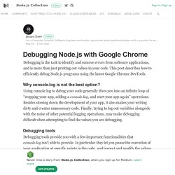 Debugging Node.js with Google Chrome – Node.js Collection – Medium