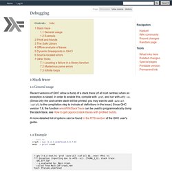 Debugging - HaskellWiki