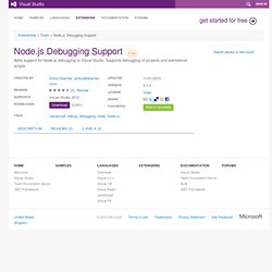 Node.js Debugging Support extension