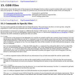 Debugging with GDB: GDB Files