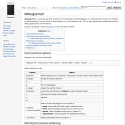 debugserver - iPhone Development Wiki