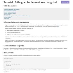 Débuguer facilement avec Valgrind