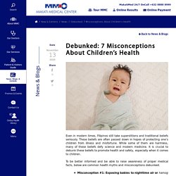 Debunked: 7 Misconceptions About Children’s Health