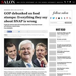 GOP debunked on food stamps: Everything they say about SNAP is wrong