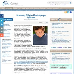 Debunking 6 Myths About Asperger Syndrome