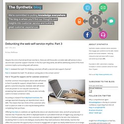 Synthetix multi-channel customer service/customer experience blog