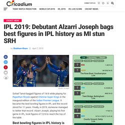 Debutant Alzarri Joseph bags best bowling figures in IPL history