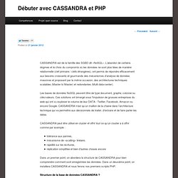 Débuter avec CASSANDRA et PHP