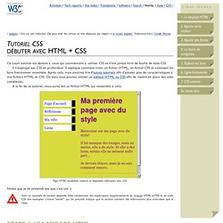 Débuter avec HTML + CSS
