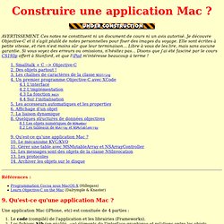 Débuter en Objective-C sur Mac