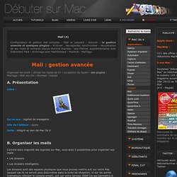 Débuter sur mac : la gestion avancée de Mail, MailTags, Mail Act-on, MiniMail