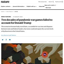 Two decades of pandemic war games failed to account for Donald Trump