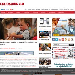 Decálogo para enseñar programación y robótica en Infantil