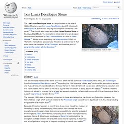 Los Lunas Decalogue Stone