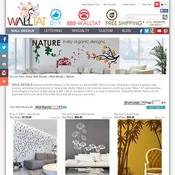 Wall Decals inspired by Mother Nature - WALLTAT.com