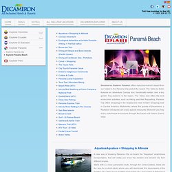 Decameron Explorer Panama Beach, unforgettable plans on the best beaches