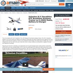 Volantex R/C Decathlon RTF Brushless Airplane Trainer w/2.4GHz Radio, Battery & Charger [VLTX-1012]