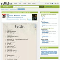 The Decemberists Concert Setlist at Merriweather Post Pavilion, Columbia on June 13