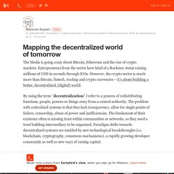 Mapping the decentralized world of tomorrow – Earlybird’s view – Medium