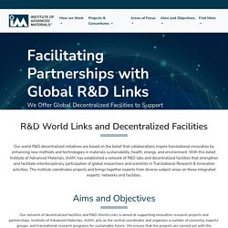 R&D World Links and Decentralized Facilities
