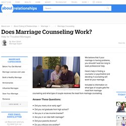 How to Decide if Marriage Counseling Is Needed or Not