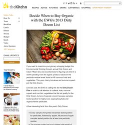 Decide When to Buy Organic with the EWG's 2013 Dirty Dozen List