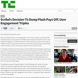 Scribd’s Decision To Dump Flash Pays Off, User Engagement Triple