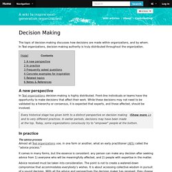 Decision Making - Home