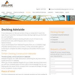 Decking Adelaide - Leading Decking Contractor Adelaide