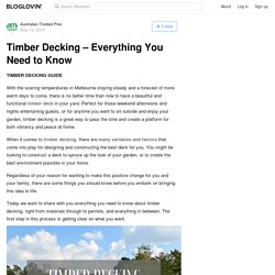 Timber Decking – Everything You Need to Know