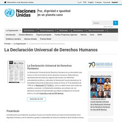 La Declaración Universal de Derechos Humanos