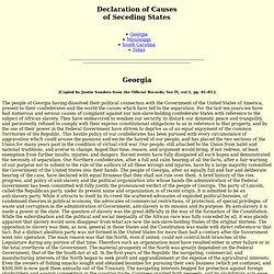 Declaration of Causes of Secession