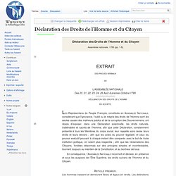 Déclaration des Droits de l’Homme et du Citoyen