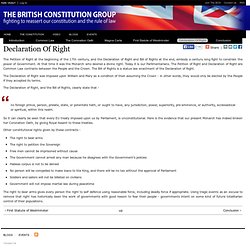 British Constitution Group