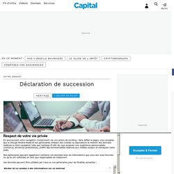 Déclaration de succession