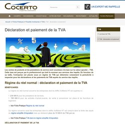 TVA : déclaration et paiement - Cabinet d'expertise comptable