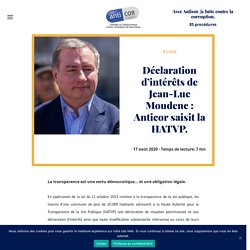 Déclaration d’intérêts de Jean-Luc Moudenc : Anticor saisit la HATVP. 17 août 2020